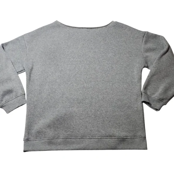 Gray City Of Angels California Off The Shoulder Sweatshirt - Picture 2 of 10